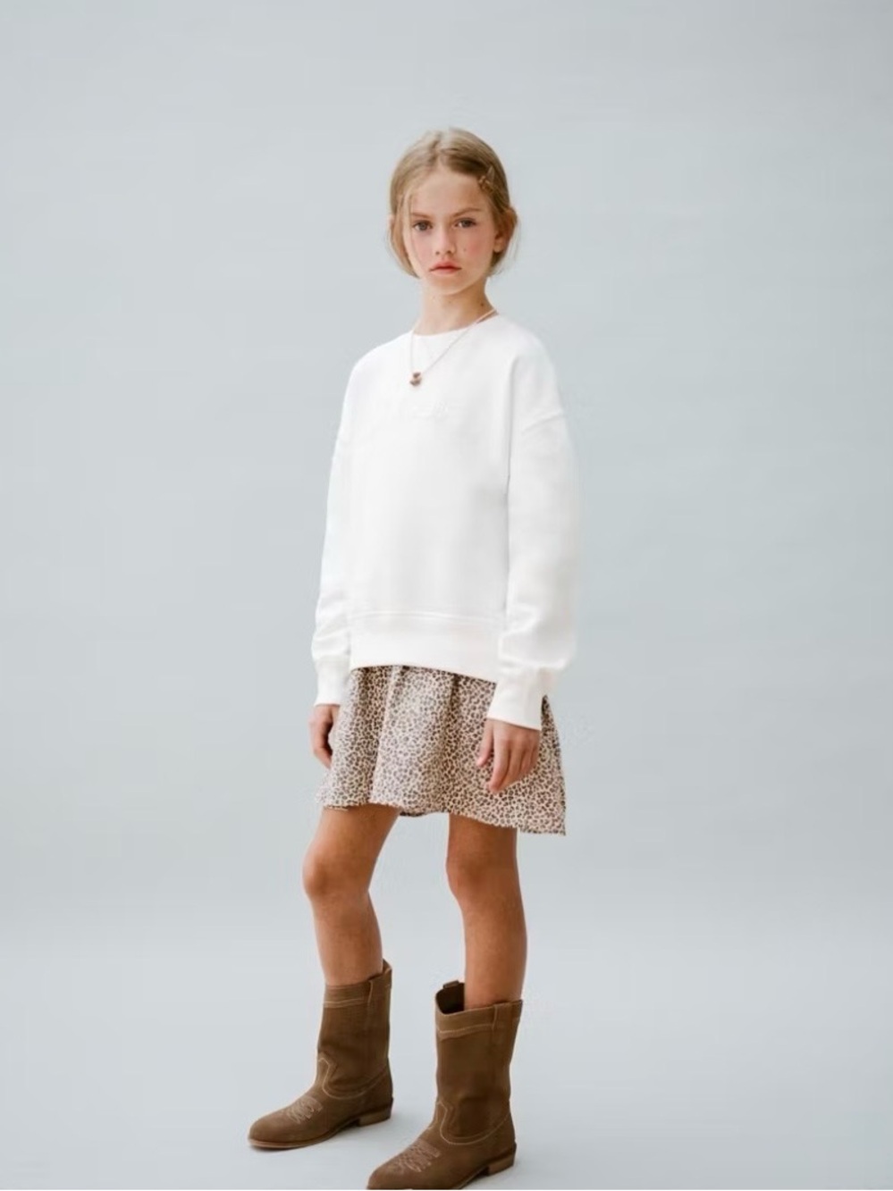 Mango White Crewneck Sweater - Classic Pullover